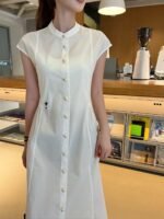 Sleeveless Shirt Dress - Image 9