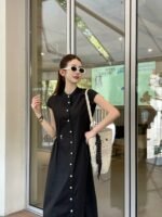 Sleeveless Shirt Dress - Image 2