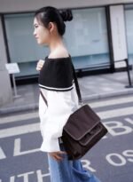 Nylon Leather Messenger - Image 4