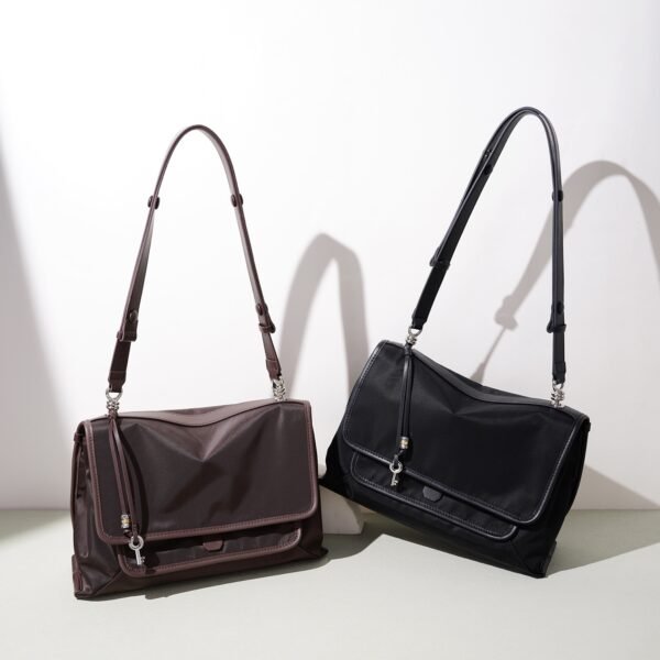 Nylon Leather Messenger