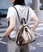 Canvas Drawstring Backpack - Image 2