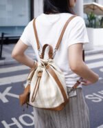 Canvas Drawstring Backpack - Image 3