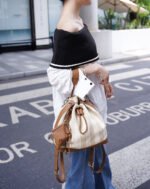 Canvas Drawstring Backpack - Image 4