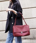 Leather Flap Shoulder Bag - Image 5