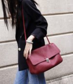 Leather Flap Shoulder Bag - Image 4