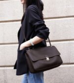 Leather Flap Shoulder Bag