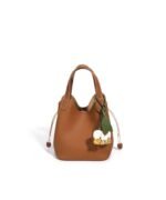 Leather Chic Basket Bag - Image 6