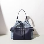Denim Leather Backpack - Image 9