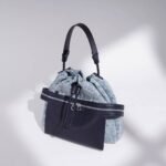 Denim Leather Backpack - Image 2