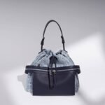 Denim Leather Backpack