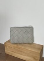 Litchi Woven Clutch Large - Image 4