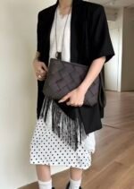 Litchi Woven Clutch Large - Image 2