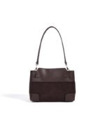 Suede Top Handle Bag - Image 2