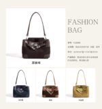Suede Top Handle Bag