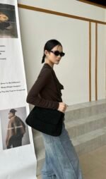 Suede Slouch Bag - Image 2