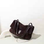Suede Flap Shoulder Bag - Image 4