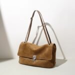 Suede Flap Shoulder Bag - Image 3