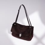 Suede Flap Shoulder Bag - Image 2
