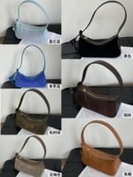 Nodo underarm bag 7 color options - Crystal Blue, Black, Royal Blue, Coffee, Cypress Green, Mud Brown, Caramel